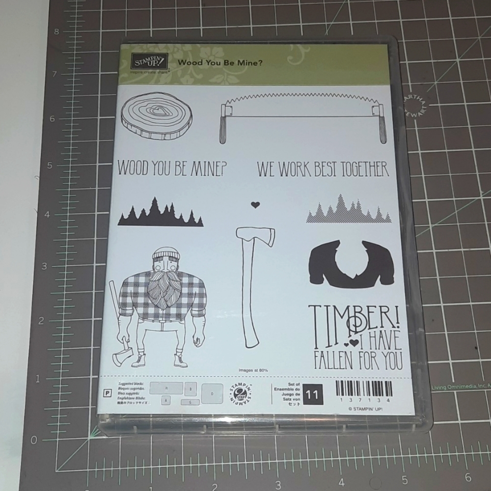 LUMBERJACK Wood You Be Mine? clear stamp set